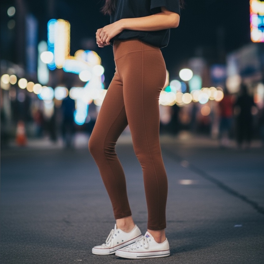 Forever 21 Women's Extra Small Brown Leggings